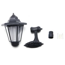 경로 벽을위한 태양열 LED 조명 벽 조경 마운트 가든 울타리 램프 램프 야외, 하얀색