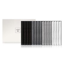 코튼랩 뱀부얀 아기 수건 목욕 타올 150g 16매 선물세트, 1개, 그레이 16매세트