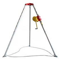 구조용 삼각대 접이식 맨홀 화재 공사장 리프트 안전, 2600lbs 안전 벨트 안전 로프