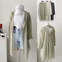 여자 여름 얇고 시원한 나일론 후드 힙커버 바람막이 초경량 바스락 아노락 점퍼