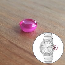 시계 크라운 루비 크리스탈 BVG 불가리 LVCEA 레이디 33mm 자동 교체 부품 도구