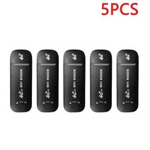 유심라우터 4G LTE 무선 USB 동글 모바일 광대역 150Mbps 모뎀 스틱 Sim 카드 라우터 홈 오피스 1 5 10 개, CHINA_5Pcs Black