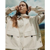 22FW 아이보리 A Line 여성 윈드 자켓 LLJU2C112IV