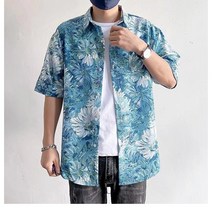 M-3XL 남성용 하와이안 여름 반팔 홀리데이 스타일 와일드 캐주얼 비치 셔츠 3323
