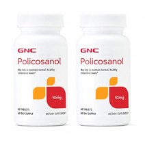GNC Policosanol 지엔씨 폴리코사놀 60정(60일분) 2팩, 한세트(두병), 60정