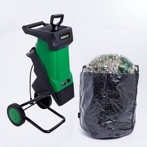 톱밥 분쇄기 제조업 나무 목재 잔가지 파쇄기 농기구, 2400W 분쇄기 (10m 전원 코드)