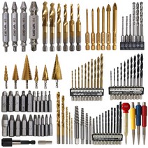 공구생활 드릴비트 콘크리트 목공 드릴기리 탭핑 스텝드릴 반대탭, B-1 스텝드릴세트 직선