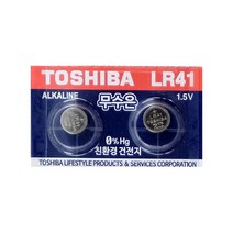 도시바 무수은건전지 LR41(10알) 1.5V, (무수은)LR41(10알), 1개, 1