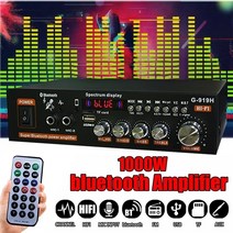 av 리시버 앰프 엠프 블루투스 매장용 AV 올인원 진공관 sunbuck 2000w 홈 시어터 hifi 전력 증폭기 스테레오 오디오 가라오케 fm 수신기 usb sd 2 mic, -80의 썬벅, 나는 플러그