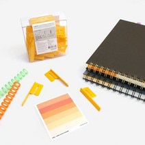 링라벨스틱 50개 세트 스프링 제본 라벨, 블루, 색상:블루