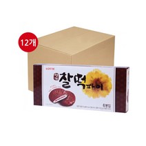 롯데제과 명가 찰떡 파이, 225g, 12팩