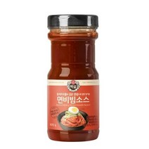 CJ더마켓 메뉴 개발 소스 만들기 황금 레시피 백설 면비빔용소스 양념 만능 비빔 국물 볶음 요리 국수 890G, 7개