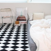 다이아패턴러그 인테리어러그 방수 거실 침실 러그