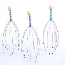 극세사문어발 두피마사지기 색상랜덤 두피관리기 두피갈바닉 두피각질제거, 단품