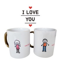 예쁜마음제작소 커플머그컵 머그컵 커플선물 감성 예쁜컵(2개세트)