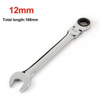 트럭 라쳇 바 짐 벨트 고정바 로프 조임 장치 1pc 6-24mm 래칫 조합 미터법 렌치 세트 손 도구 토크 기어 소켓 너트 도구 자동차 수리용 토크 범용 스패너, 12mm-1pcs