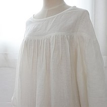 원단마트 리투아니아 바이오워싱 15수 린넨 linen 여백 화이트(a3208)