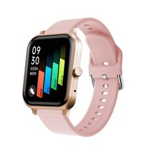 gejian 패션 여성 스마트 시계 여성 heart rate blood pressure fitness tracker 블루투스 call for android ios 남성, 협력사, 골든 핑크