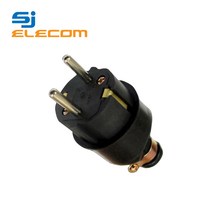 국내산 고무 꽂음 플러그 파워 코드 2P 16A 250V 일자 커버 전기 신주 기업 산업, 신주 고무 ㅡ자 플러그 2P 16A P2191, 1개