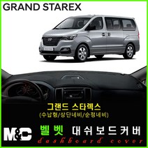 그랜드스타렉스 어반 대쉬보드커버 (2018년~) 논슬립 썬커버 햇빛차단/눈부심방지, 벨로아원단+블랙라인+(수납형/상단매립형/순정오디오일체형)