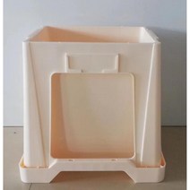 플라워샵 꽃통 플라스틱 사각 빈화분 진열 바스켓 진열대, 특대, 베이지색 꽃통 10개