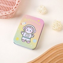 머리핀정리대 크리 에이 티브 귀여운 Tinplate 스토리지 박스 금속 포장 주석 상자 보석 주최자 엽서 데스크탑 작은 개체 머리핀 보관 케이스, 1pc-01