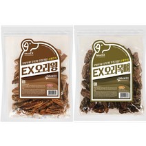 네츄럴EX 460g 대용량 1+1 수제간식, 1팩, 오리 윙 1팩 + 오리 목뼈 1팩