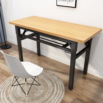 인출식 식탁 접이식 테이블 심플 직사각형 트레이닝 테이블 스톨 테이블 카페 상판 교체, 이중층 업그레이드 강화 1205075