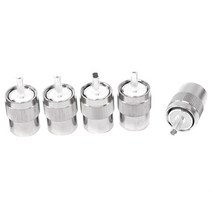 5PCS 커넥터 UHF 남성 PL259 플러그 솔더 RG58 RG142 LMR195 RG400 케이블 실버, 하나, 은