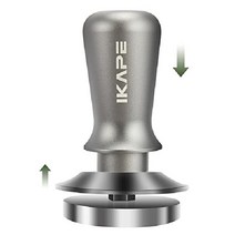 IKAPE 58mm 에스프레소 탬퍼 / 호환 머신 란실리오 Gaggia 보텀리스 포터필터, 49MM, 은