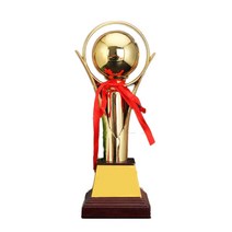 홀인원기념패 홀인원트로피 골프트로피 축구 금속 트로피 금도금 공예 기념품 컵 스포츠 대회 시상 아카데미 인쇄 맞춤형, 1.28.5cm