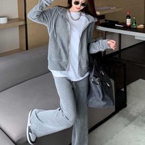 여자 홈웨어 후드 집업 실내복 세트 간편복 체육복 는옷 츄리닝 트레이닝모자집업 긴팔 캐주얼