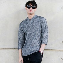 지큐 지큐/쿨제이 여름신상 트윌헨리넥 7부티 반팔티 라운드 티셔츠