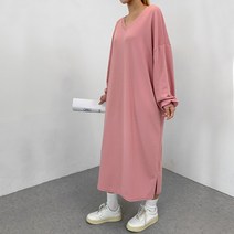 체리콕 브이넥 롱원피스(4color)