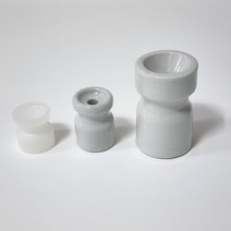 PVC 사기 로프애자 소형 전기선 공사 인테리어 전선 배선용 자재, 사기대형애자, 1개