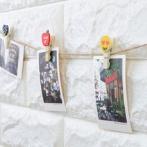 나무집게 사진집게 마끈 사진걸이집게 사진장식집게 폴라로이드집게, 제품선택, 하트 12P