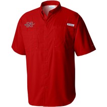 컬럼비아 Columbia Sportswear 스포츠웨어 남성 니콜스 주립대학 타미아미 셔츠, Red, Medium, Medium