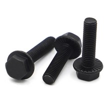 앙카 셋트 웨지 검정색 레벨 탄소강 육각 플랜지 볼트(치아 미끄럼 방지 나사 포함), m12 1pc, 60mm