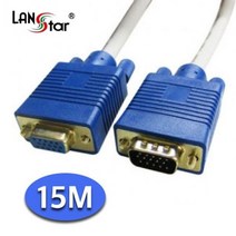 YYC710909연장케이블 숫-암 15핀 RGB 15M 모니터, 단일옵션