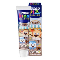 2080 키즈 3스텝 브레드이발소 치약, 80g, 4개