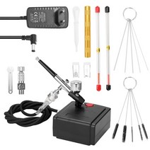 스프레이건 후끼 페인트 분사기 도색 도장 dual action airbrush gun, 유형 4, 나는 플러그