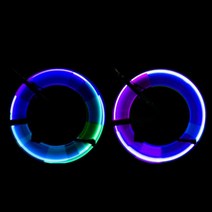 2개 자전거 튜닝 휠 바퀴 LED 라이트 자전거불빛 야간