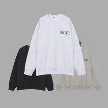 LOGAN SRWC 레터링 라운드 루즈핏 맨투맨