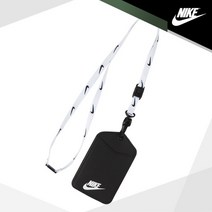 나이키 스포츠목걸이 카드목걸이 랜야드ID 뱃지, 화이트블랙