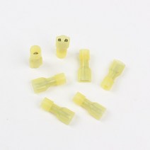 50PCS FDFN5-250 나일론 황동 여성 절연 스페이드 조인트 케이블 와이어 커넥터 한 벌 4-6mm2 12-10AWG, 한개옵션0