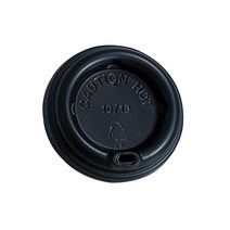 10/13온스 테이크아웃 종이컵뚜껑 블랙 1줄 100개