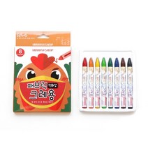 패브릭크레용 8색세트 크레파스 천공예 미술 재료