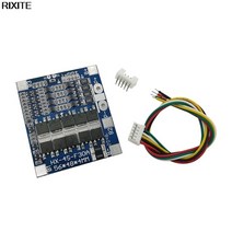 베터리악세사리 bms 4s 30a 14.4v 밸런서 pcb 18650 lipo 리튬 이온 리튬 배터리 보호 보드 lifepo4 4s bms 밸런싱 충전 회로 pcm, 4초 3.2v