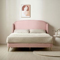 [★2만원 추가할인중]장인가구 허니듀 아쿠아텍스 패브릭 침대프레임 Q, 핑크