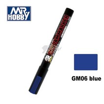 프라모델도색 건담마카 프라모델니퍼 타미야 스프레이 mr.hobby gm04gm19gm300 컬러링 보색 펜 건담 만들기 취미 diy 17 색, gm06 블루
